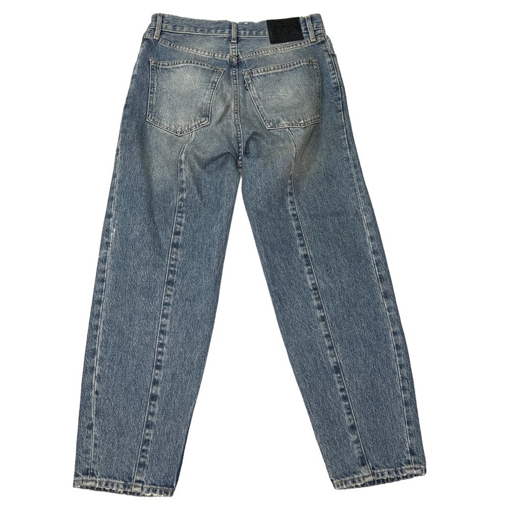 Vintage Levis Jeans Womens 27 High Waist Blue Denim Cropped Jane Button Fly - Picture 2 of 16